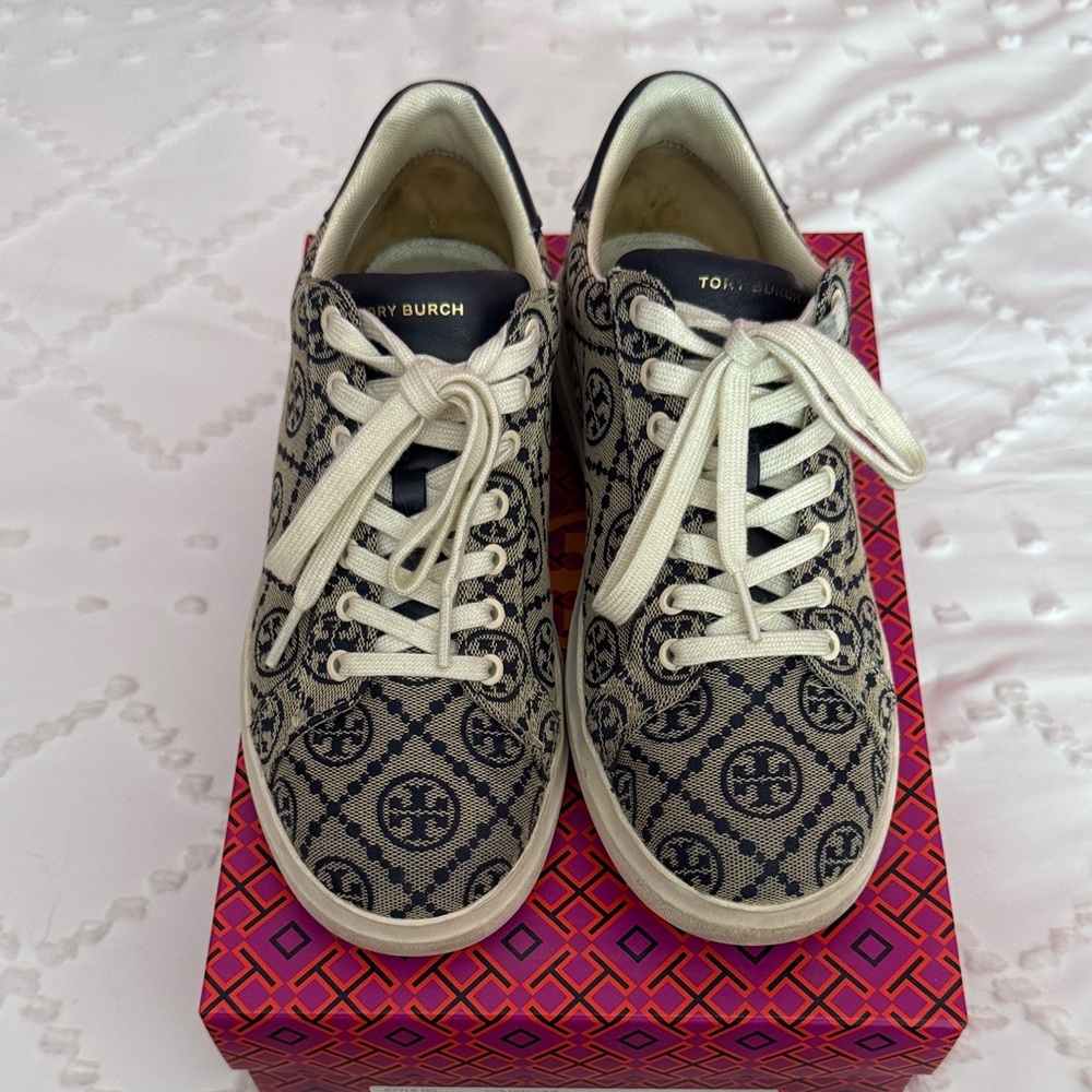 Tory Burch T Monogram Howell Jacquard Sneakers